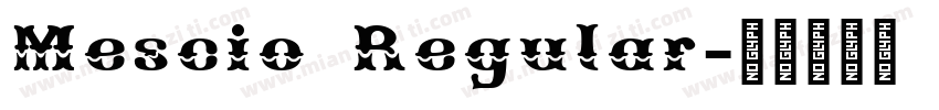 Mescio Regular字体转换